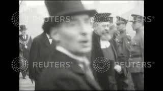 1931 UK / RELIGION / EDUCATION: Chief Rabbi, Dr. Joseph Hertz lays foundation stone for new Hebrew