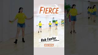 FIERCE Line Dance 😎 👀 피어스 라인댄스 #robfowler #intermediate #bscrew #shorts