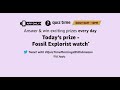 [All Answers] Amazon Fossil Watch Quiz Answers | Win Smart Watch