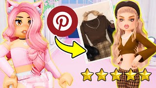 ROBLOX DRESS TO IMPRESS But PINTEREST Chooses MY OUTFITS