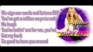 Hannah Montana One In A Million True Friend Remix Non Stop Dance Party With Lyrics Youtube hannah montana one in a million