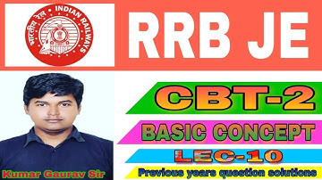 LEC-10| RRBJE 2019|Basic concept by kumar Gaurav sir