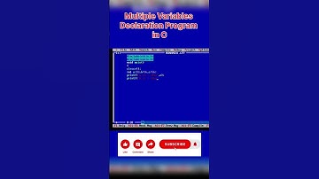 Multiple Variable Declaration in C Program #shorts #ytshorts #viral #trending #reels #youtube