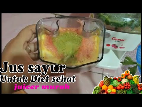 Contoh jus sayur buah diet sehat juicer cosmos murah - YouTube