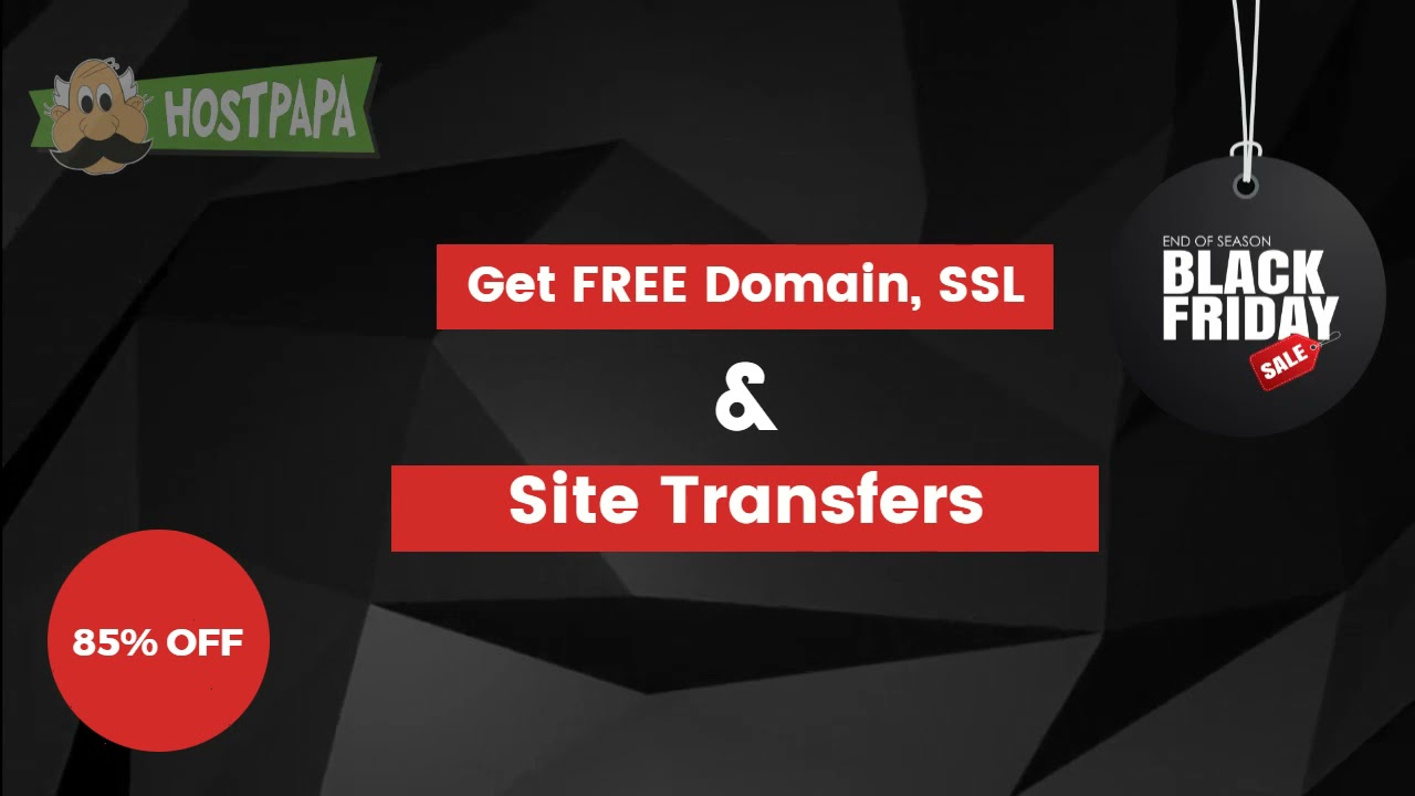 HostPapa Black Friday Sale - 89% OFF on Web Hosting (HostPapa coupon)