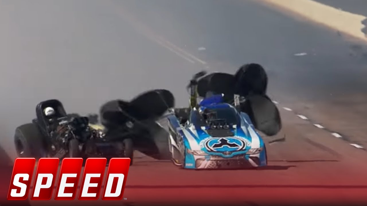 NHRA: Courtney Force wins, father John Force in frightening crash