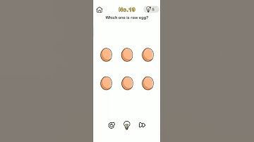 Which one is raw egg - brain out puzzle level 19 solution #shorts