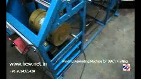 KEW Doctoring Rewinding Machine with Inkjet Printer