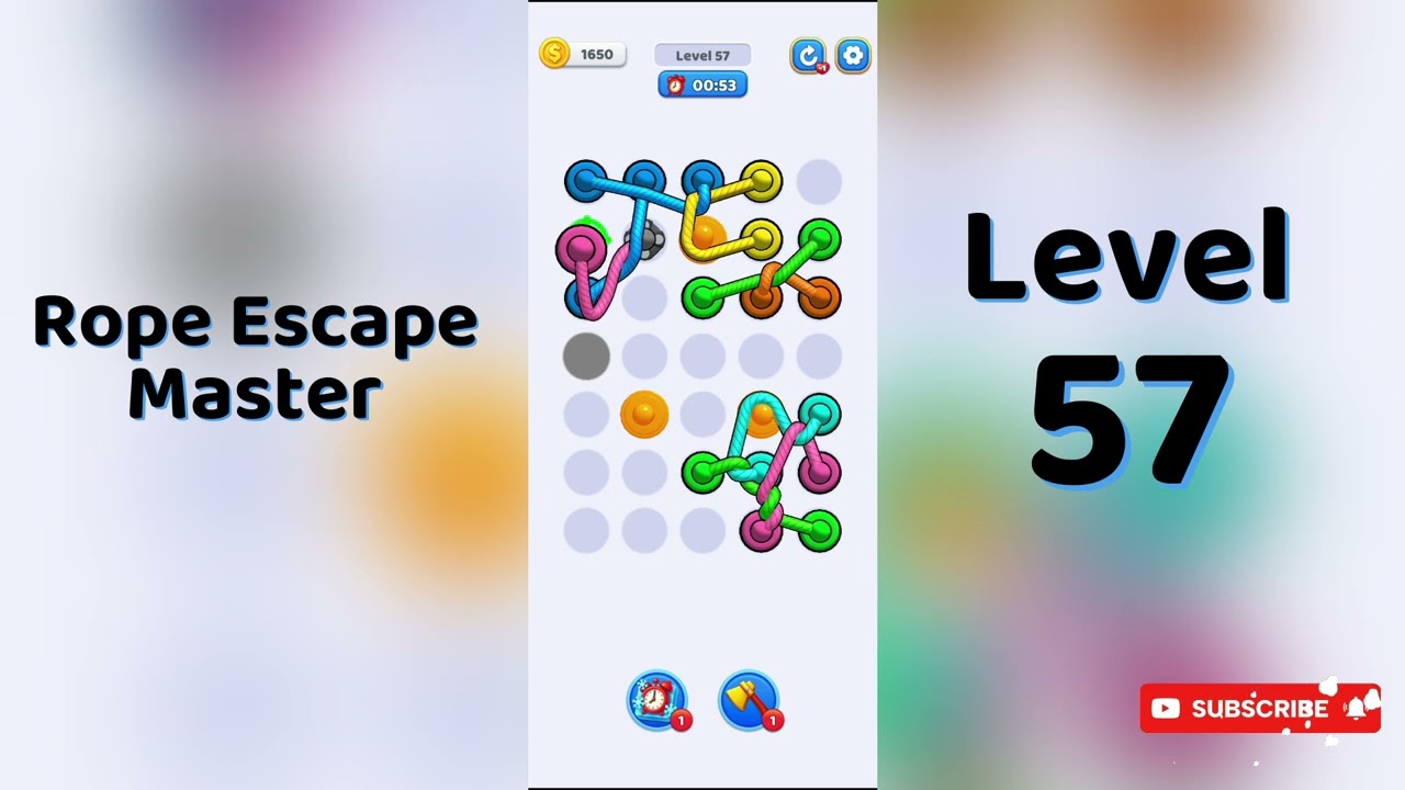 Rope Escape Master Level 57 Walkthrough 🪢🧠 | Puzzle Escape Game | Go Answer