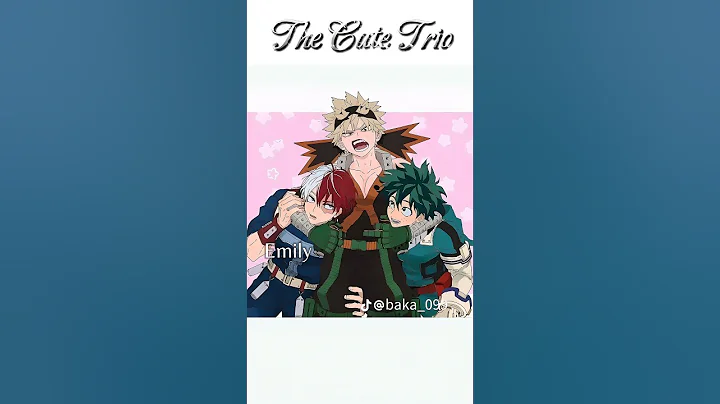The Cute Trio💚🧡❤️🤍#anime #mha #bnha #myheroacademia #deku #bakugou #shoto #todoroki #memes #shorts