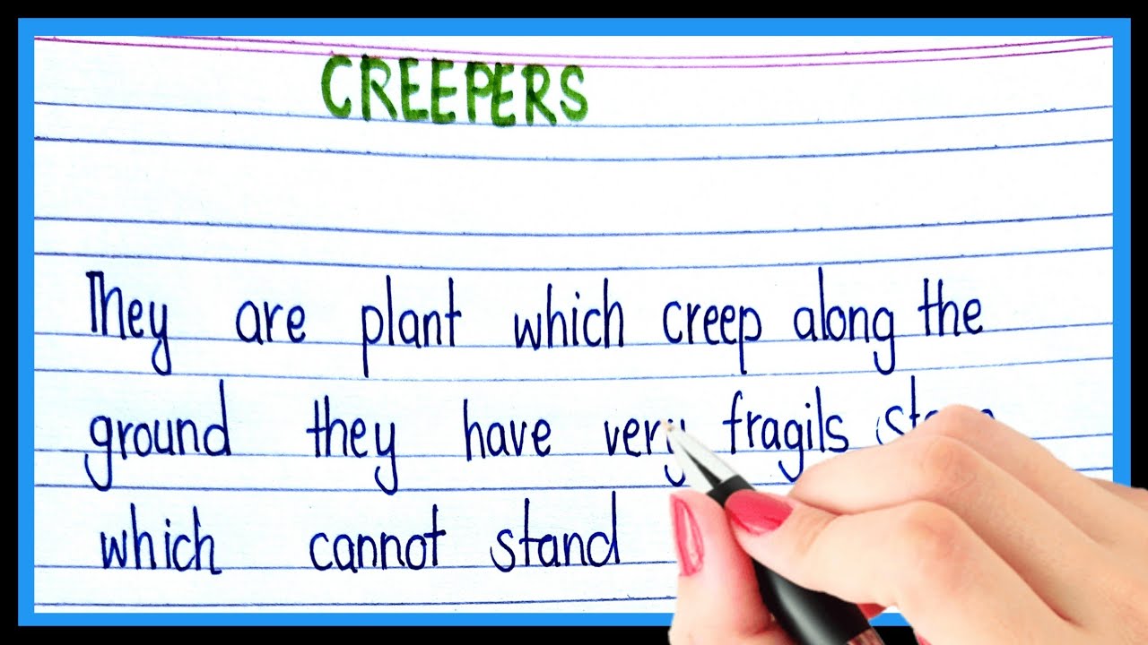 What is the meaning of creeper? - Question about English (US