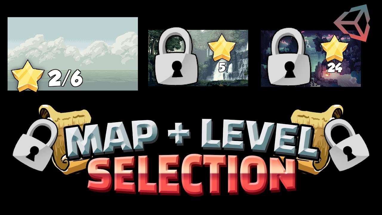 How to create Map & Level Selection in Unity [1/2] - YouTube