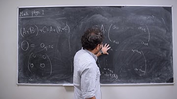 Matrices & Pauli Matrices: Mathematical Physics I #2.2 | ZC OCW
