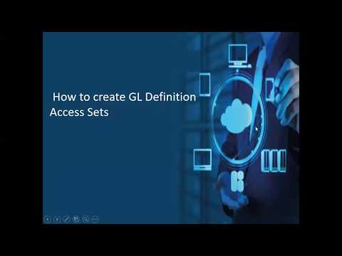How to Create GL Definition Access Sets