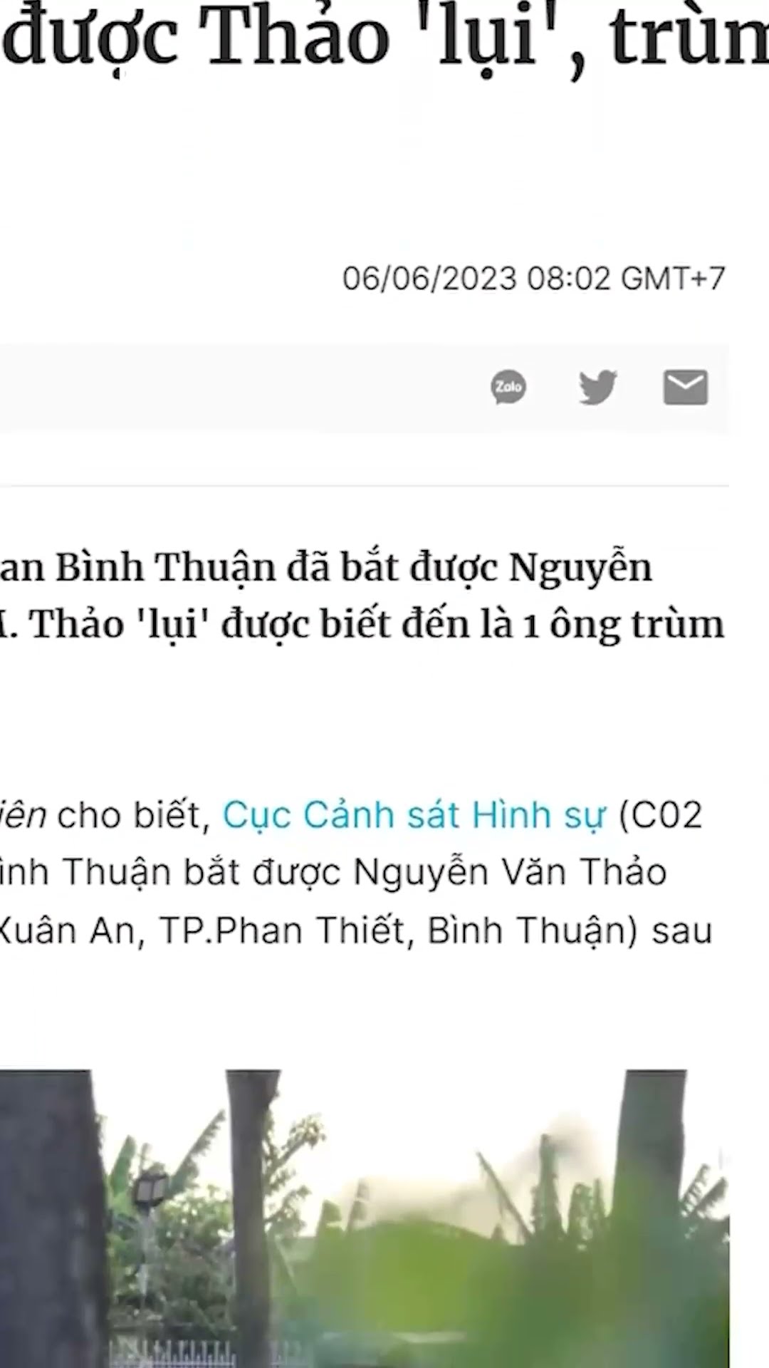 Trùm giang hồ Thảo "lụi" đã bị bắt