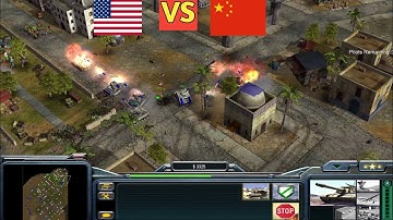 Command and Conquer Generals | Command and Conquer Zero Hour | USA vs China Fight #2