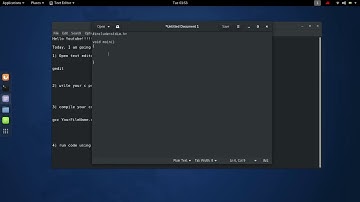 How to write,compile and run C program in Ubuntu/Linux Terminal Using Gedit