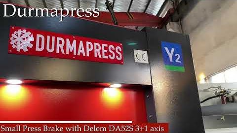 3 axis CNC Press Brake 40T1600 | Sheet Bending Machine with Delem Controller DA52S 40Ton Durmapress