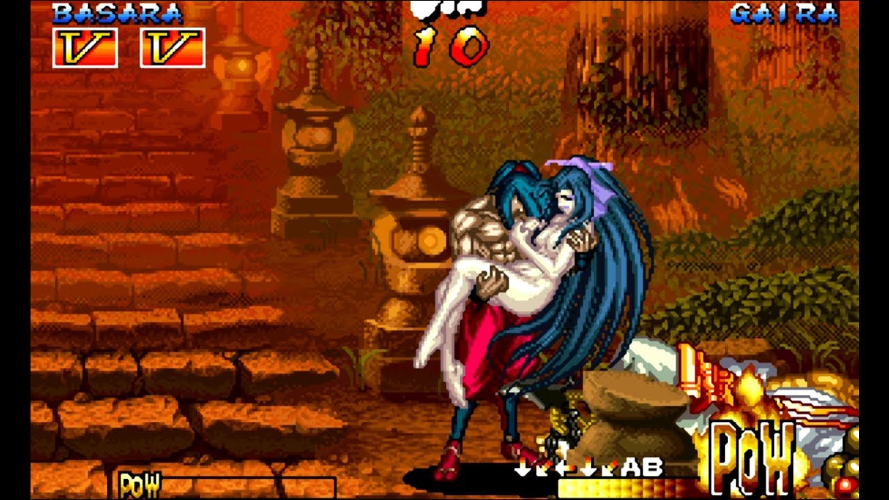 Samurai Shodown III: Basara playthrough lvl-4 【60fps】