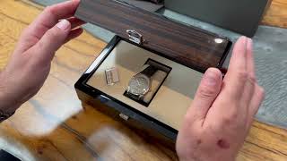 Watch unboxing of a superb Patek Philippe 6119G Calatrava