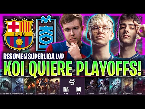 MOVISTAR KOI VA CON TODO EN BUSCA DE LOS PLAYOFFS! | BAR vs KOI RESUMEN SUPERLIGA PRIMAVERA 2024 LVP