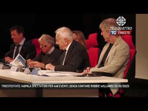 TRIESTESTATE: 140MILA SPETTATORI PER 448 EVENTI, SENZA CONTARE ROBBIE WILLIAMS | 15/10/2025