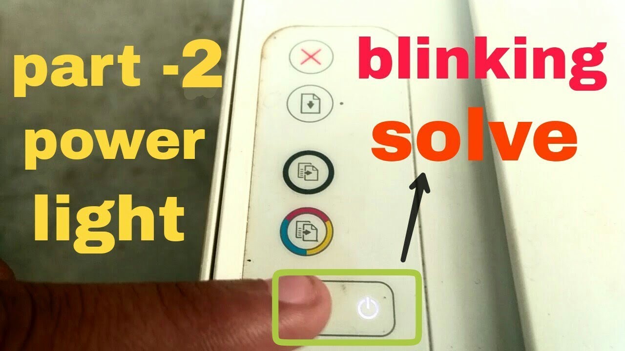 How to power light blinking - YouTube