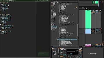 Automating Ableton: live coding with Facet