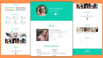 Complete Freelancer Portfolio Website Template Design - HTML -CSS - JavaScript - Free Website Code