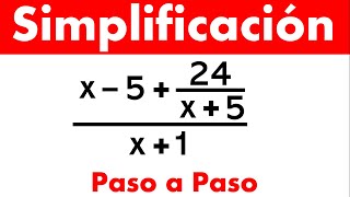 simplificación de expresiones con fracciones paso a paso