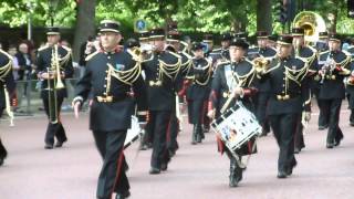 French Artiilery Band Waterloo 200 parade London