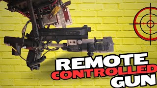 Is this illegal? Homemade remote controlled BB gun/Airsoft gun frame build and test #diy #viral #fun