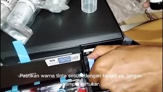 Unboxing Epson L3210 + Isi Tinta &amp; Test Print (Lengkap dari Awal Sampai Nyala!)
