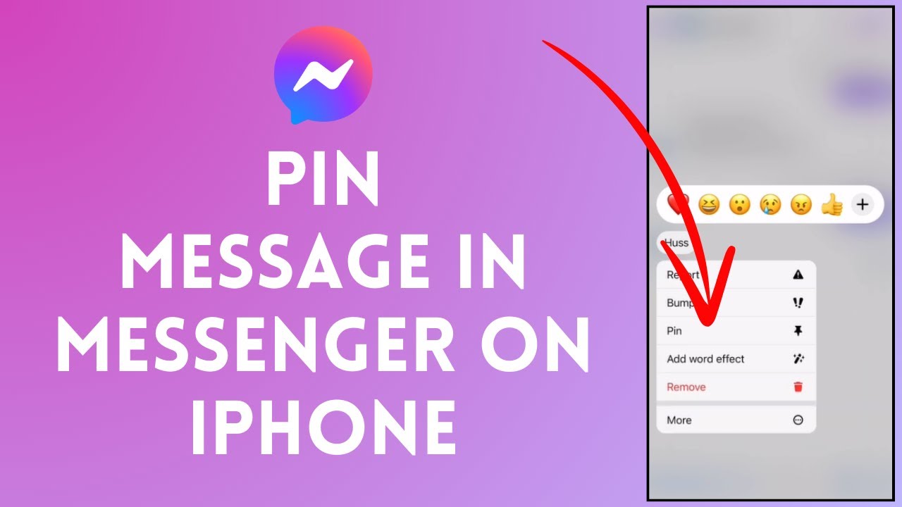 How to Pin and Unpin Message in Messenger on iPhone (2024)