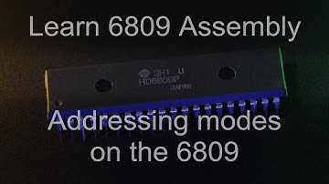 Addressing modes on 6809 -  6809 Assembly Lesson 2