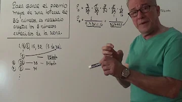 ¿Cómo se calcula la probabilidad de ganar la lotería?