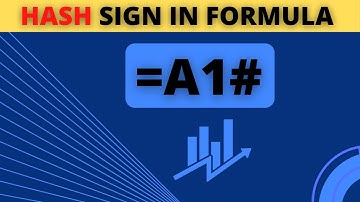Office 365 | Hash (#) Sign in Formula | When Should you Use the Hash Sign in Excel Formulas? | Hindi