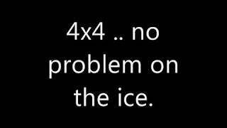 4x4 no problem on the ice
