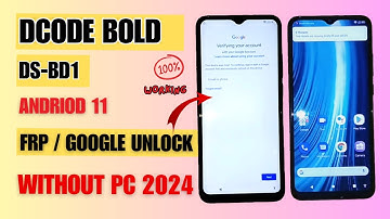 Dcode Bold Frp bypass without PC || Dcode Bold (DS-BD1) Google Account Remove
