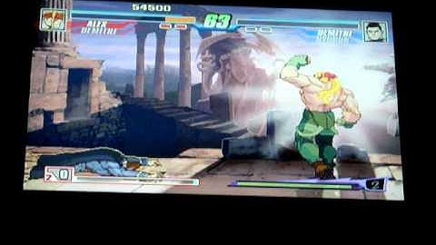 MicroSoft Xbox 1 Capcom Fighting Evolution Alex Demitri PlayThrough Part 1.AVI