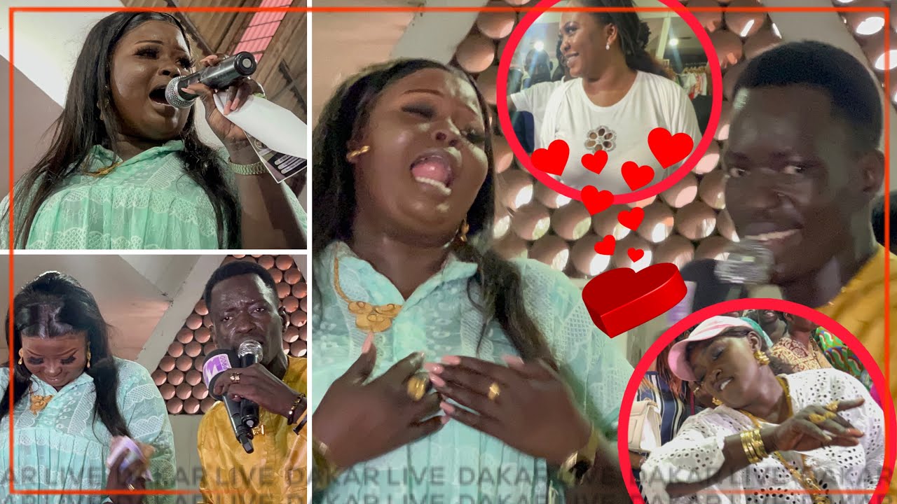 Ndeysane, Thiate seck chante pour sa femme sur scène et excite mame bassine thiam et Dabaye Barre