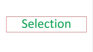 Selection (IF and case statements)