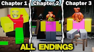 Weird Strict Dad: Chapter 1, 2, 3 - (All Endings) - Roblox