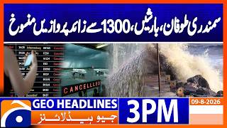 Shanghai Cancels 1,300 Flights, Typhoon Dolphin | Geo News 3PM Headlines 9 August 2026