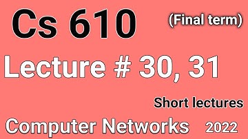 Cs610 Lecture 30, 31 | Cs610 short lectures | Cs610 final term preparation | Let