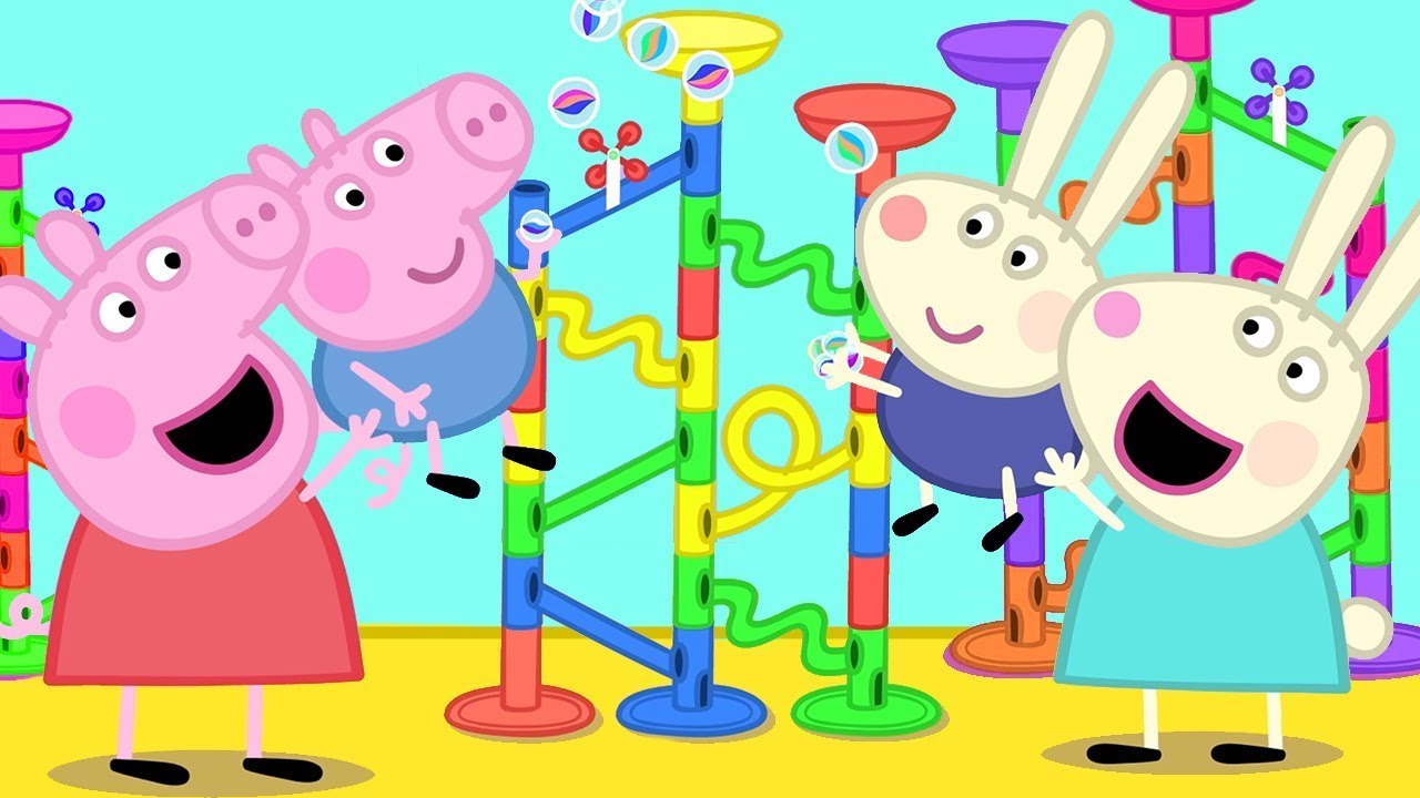 The Marble Run Party! 🐷🎉 