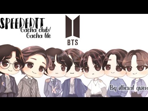 Speededit Drawing Bts In Gacha Character Gacha Club Gachalife Youtube