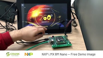 Embedded GUI graphics development on the NXP i.MX 8M Nano using Storyboard from Crank Software