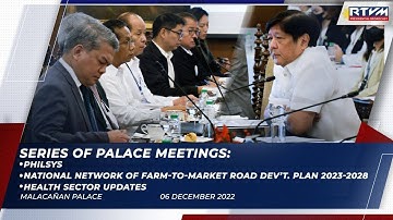 PhilSys, National Network of Farm-to-Market Road Development Plan 2023-2028 & Health Sector Updates