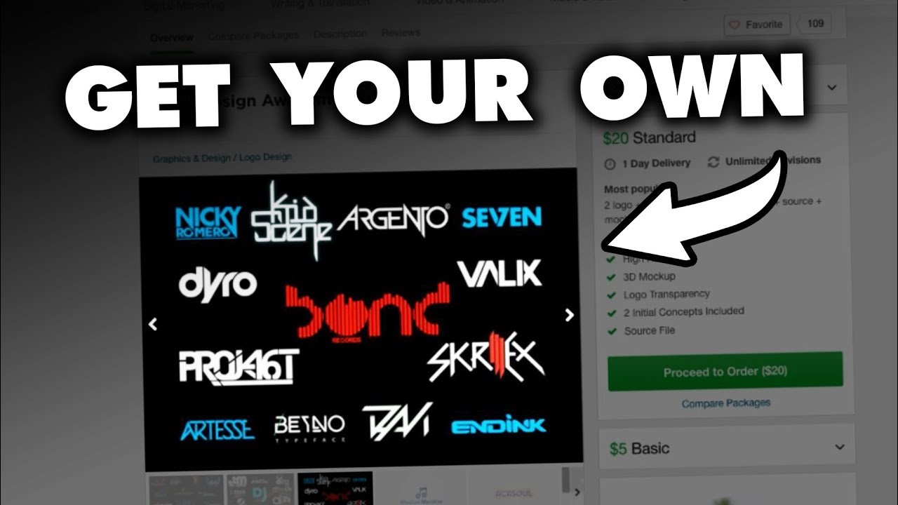 How To Get A Pro Dj Producer Logo For Cheap Youtube